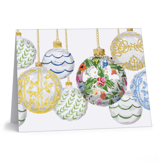 Savannah Ornaments Folded Holiday Cards